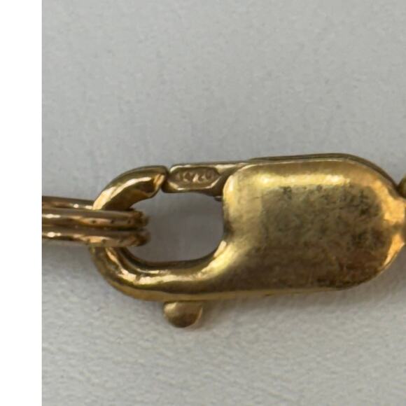 Vintage Brown Gold Art Glass Statement Necklace 16" #65106 - Picture 6 of 6